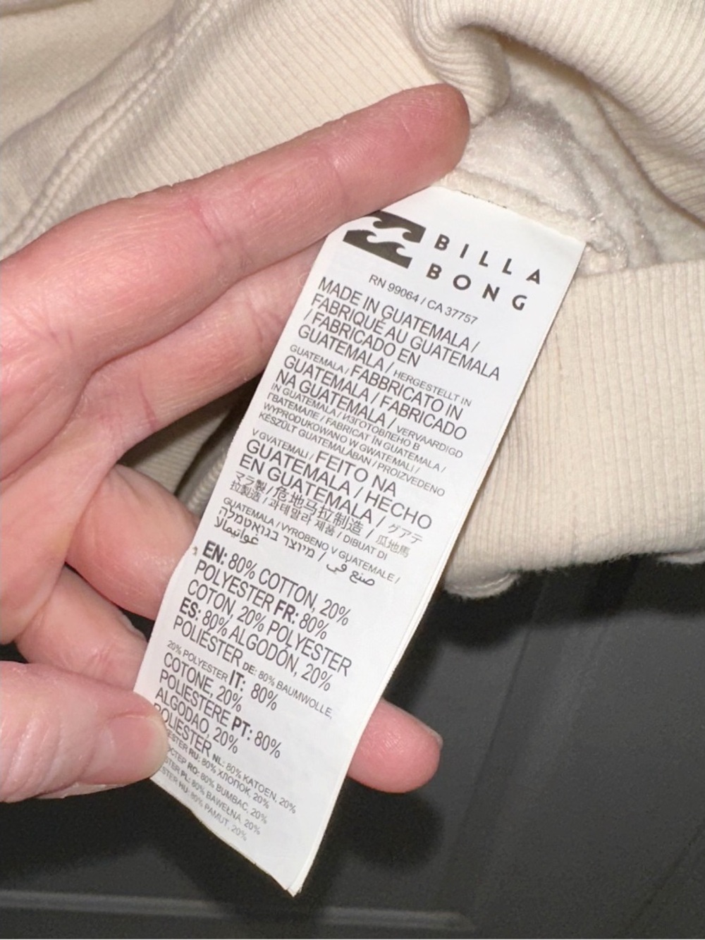 Billabong Ride In Oversized Pullover, size Small - Picture 6 of 6